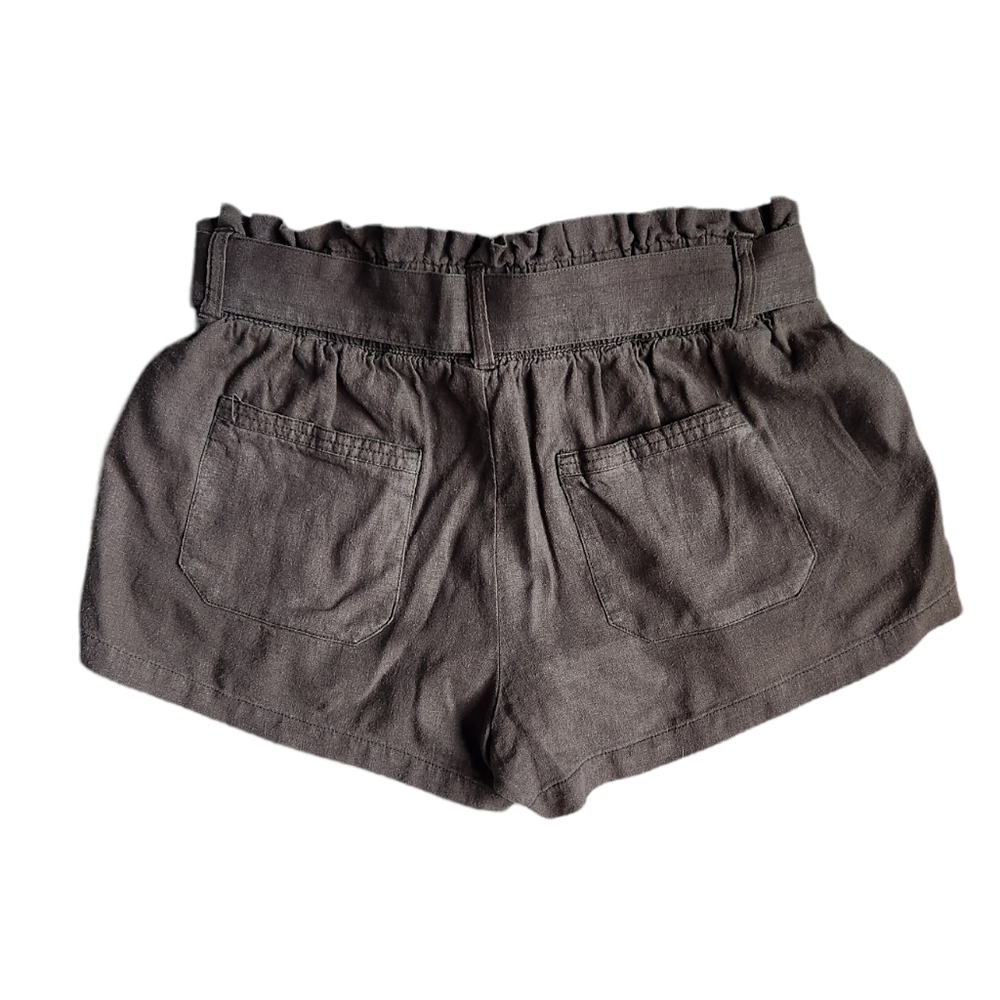 High waisted front tie shorts - Picture 2 of 5